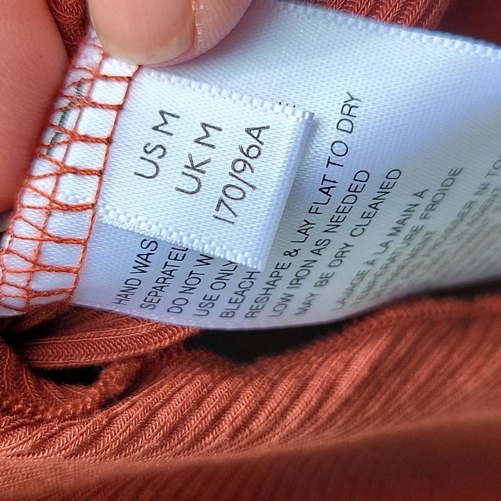 NWT, FREE PEOPLE COWBOY MED TOP in Rust color - Picture 8 of 14